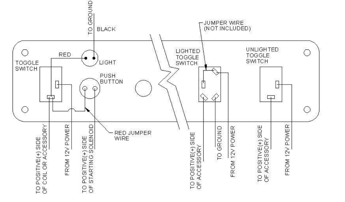 1101011013 Installation Instructions for Ignition/Start Toggle Switch
